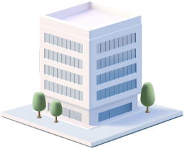 企業を表すビルのイラスト